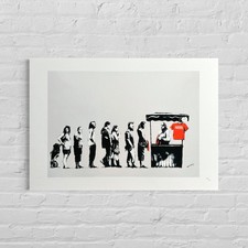 Nummerierte Ausgabe BANKSY Festival Kunst Poster 2023