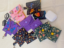 Cute Handmade fabric airpod pro case cover  cord keeper sets discount shipping