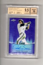 2015 Leaf Metal Draft Prismatic Purple Dansby Swanson /25 BGS 9.5 Auto 10 GEM