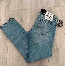 Mens A|X Armani Exchange J13 Slim Jeans Light Blue Wash 30W R BNWT £100