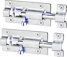 2 Pack Barrel Bolt Latch 3 Inches Slide Latch Lock Thickened Stainless Steel S 2 Pack Barrel Bolt Latch 3 Inches Slide Latch Lock Thickened Stainless Steel S