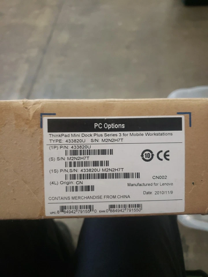 Lenovo ThinkPad Mini Dock Plus Serie 3 Con USB3.0 Acoplamiento para Laptop con Llave NUEVO Foto 3 de 4