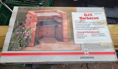 Landmann BBQ Kit DIY Barbecue Grill Kohlegrill  Bausatz 68cm x 40cm