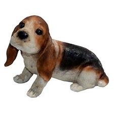 Designs Ears-Puppy M Outdoor Puppy Dog Figurine for Gardens, Basset Hound