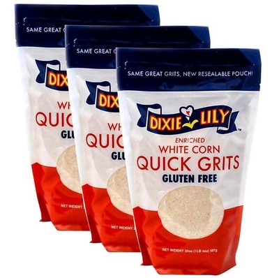 White Corn Grits - Enriched with Iron, Niacin, Thiamine, Riboflavin - Classic So