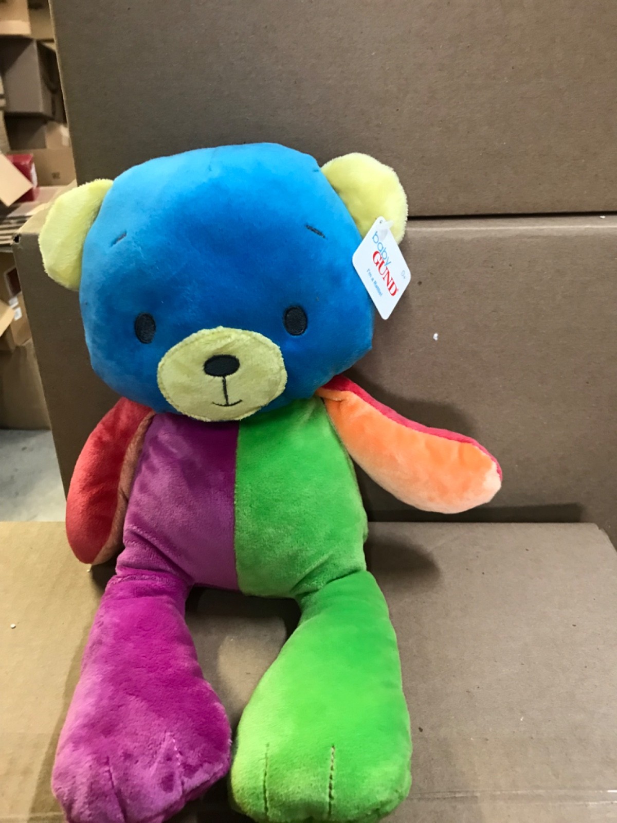 Baby GUND Tutti Frutti Posicle Bear Plush Soft Toy  Brand Ne