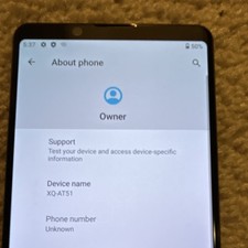 Sony Xperia XQ-AT51 Black Bar Smartphone XQ-AT51 Model