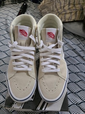 Vans Skate SK8 Hi | Men's Shoes | Off White Size 7.5 M