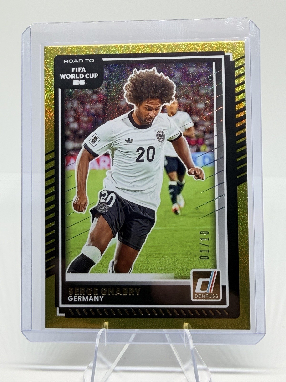 2025-26 Panini Donruss FIFA Road to World Cup Serge Gnabry Gold /10 Germany view 1