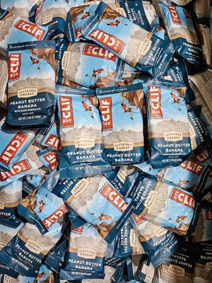 100 Bars Clif Peanut Butter Banana Protein Bars 2.4oz BULK Clif Bar ~ Rd Below