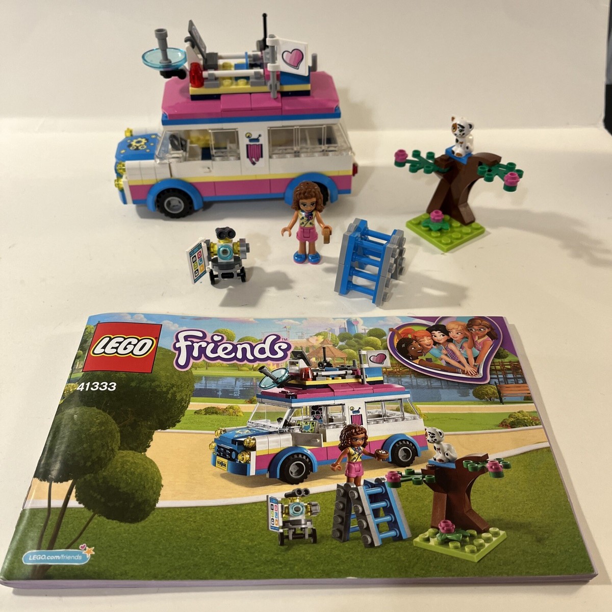LEGO FRIENDS: Olivia's Mission Vehicle (41333) Complete, With