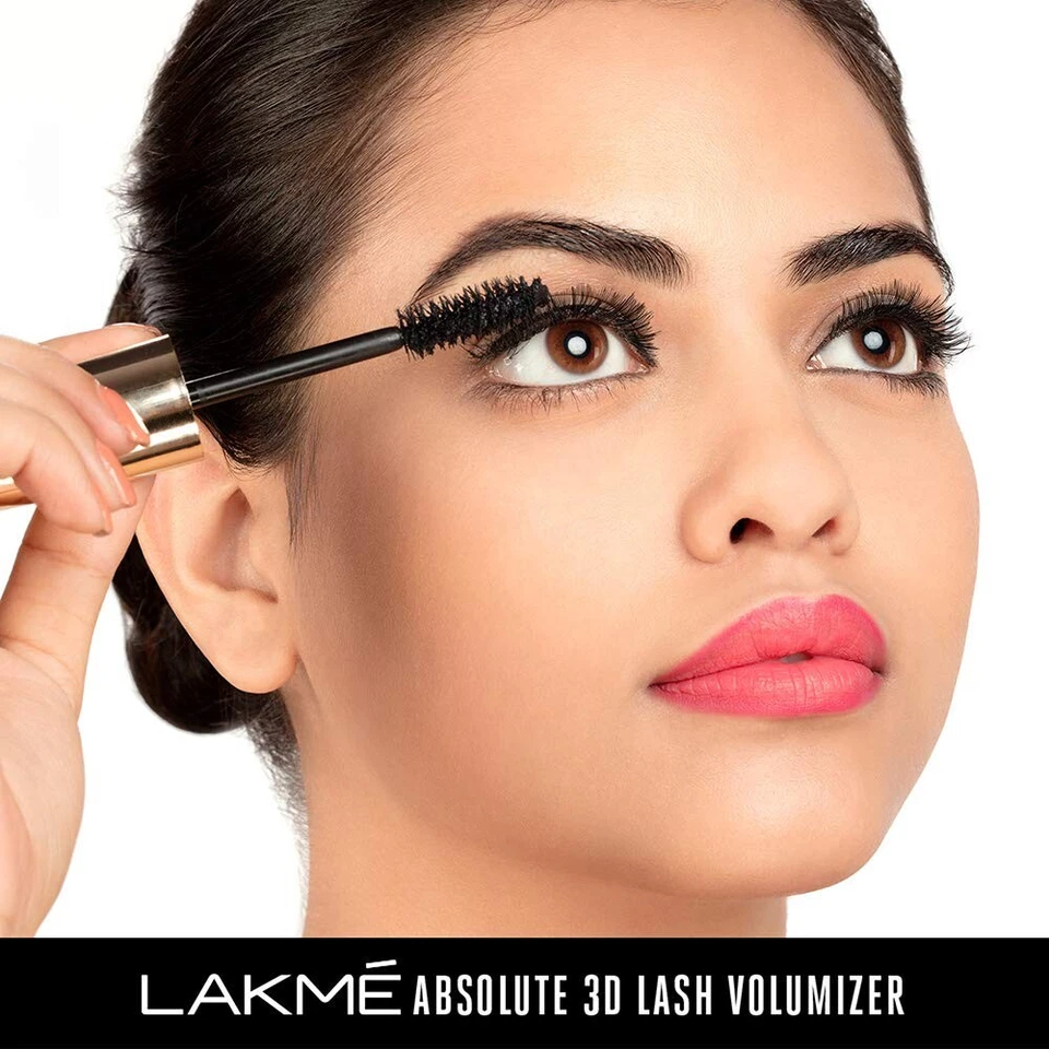 3x Lakmé Absolute 3D Lash Volumizer, Black, 15 ml Look Smart Eyes Intense Black - Image 2 of 4