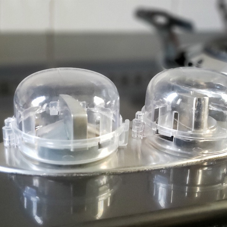 5 Pcs Gas Stove Knob Locks Covers for Child Safety Hob Guard Kitchen