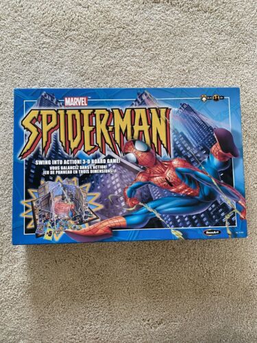 Spiderman Swing Into Action 3-D Board Game, Vintage By Roseart From 2003 - Picture 1 of 2
