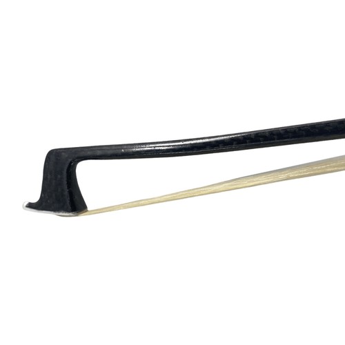 4/4 Violin Bow Carbon Fiber Braided Straight Pernambuco Level Natural Bow Hair - Picture 3 of 13
