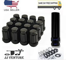 24pc Black 1.4 Tall M12x1.5 Tuner Spline Lug Nutkey Chevy Ford Gmc Cadillac 24pc Black 1.4 Tall M12x1.5 Tuner Spline Lug Nutkey Chevy Ford Gmc Cadillac