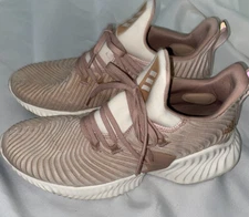 Adidas Alpha Bounce Instinct Running Sneakers Shoes Mens Size 9.5 White D96806