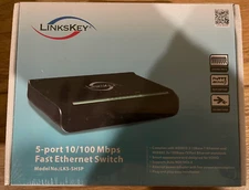LinksKey LKS-SH5P 5-Port 10/100 Mbps fast ethernet switch full/half duplex new