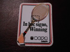 ADESIVO VINTAGE STICKERS - RACCHETTA DA TENNIS " NAVA " LEISURE 