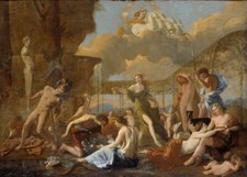 Nicolas Poussin - The Empire of Flora Giclee Art Print on Canvas Wall Decor 48"