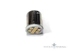 Super Bright Pinball Flasher. #89 Bayonet Low Profile 8 SMD LEDs - COOL WHITE