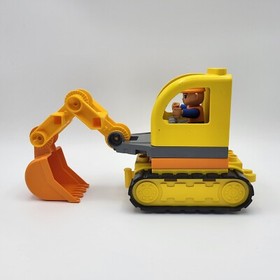 LEGO Duplo Dump Truck and Tracked Excavator 10812 Complete set Retired Road Sign