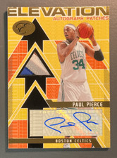 PAUL PIERCE 2007 TOPPS BOWMAN ELEVATION AUTOGRAPH PATCH GOLD 1/1