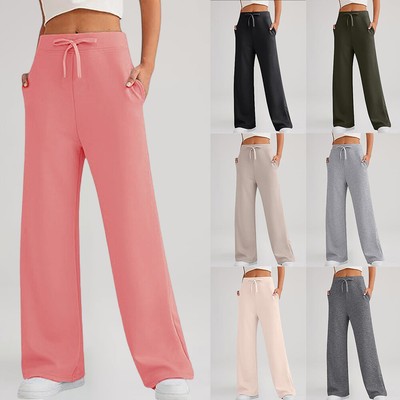 Jogginghose Damen Baggy - Weite Sporthose Mit Gummibund Und Taschen