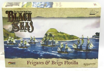 #ad #ad Black Seas 792010001 Frigates amp; Brigs Flotilla Ship Expansion Warlord Games $39.99