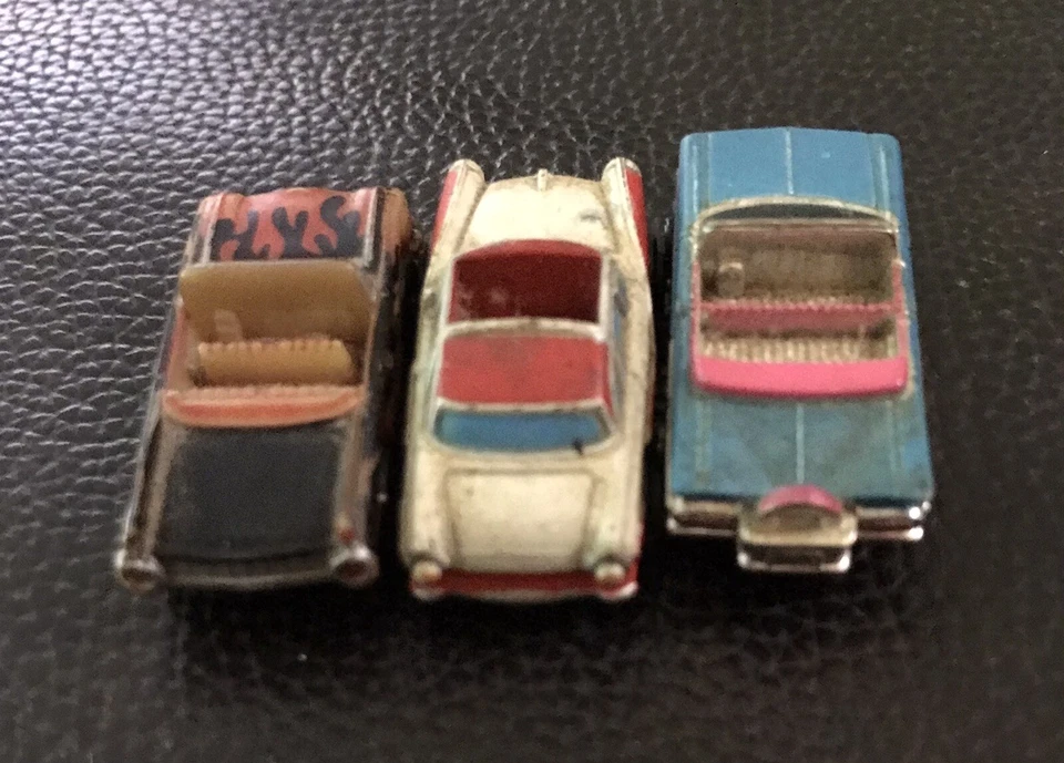 Micro Machines Vintage x3 Convertible Blue White Black Corvette Cars - Image 4 of 4