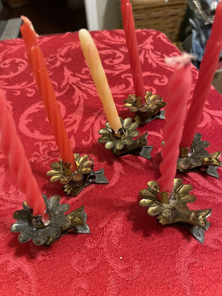 6 clips de Navidad de colección con candelabros para árboles y 13 decoraciones de árboles de hielo de colección Foto 2 de 4