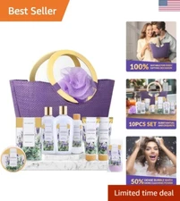 Luxurious Lavender Spa Tote - 10-Piece Gift Set for Ultimate Relaxation