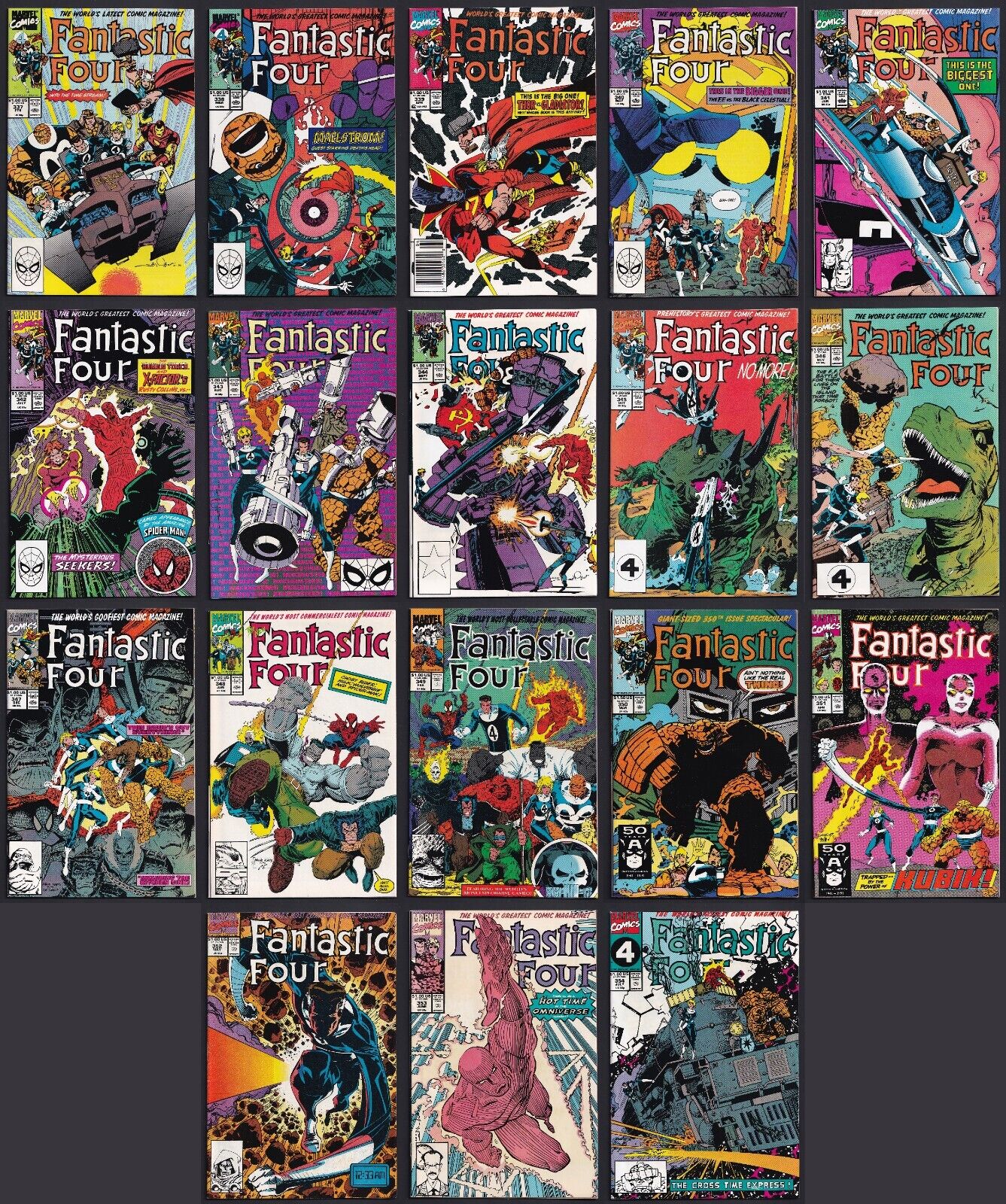 Fantastic Four #337-354 complete Walt Simonson run! Marvel
