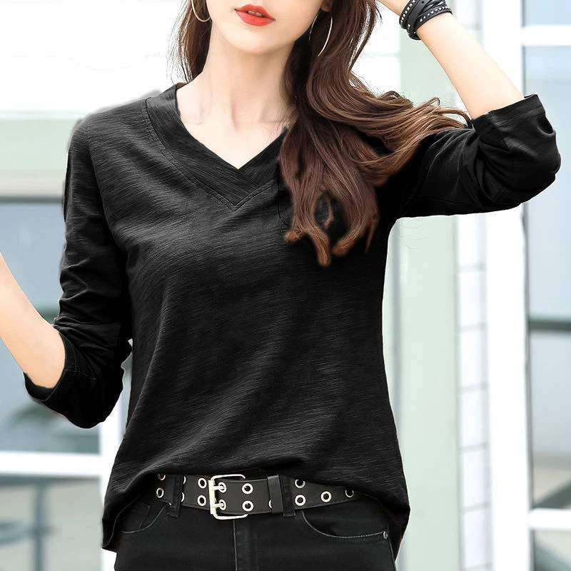 loose v neck t shirt