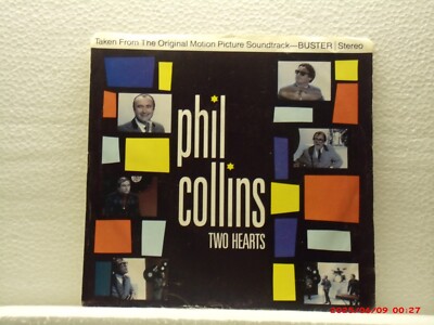 PHIL COLLINS-(45 W/PS)-TWO HEARTS/THE ROBBERY(INSTRUMENTAL)- FROM ''BUSTER''-1988