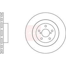 2x Brake Discs Vented For Subaru Impreza GG 2.5 GB270 AWD Apec Red Front