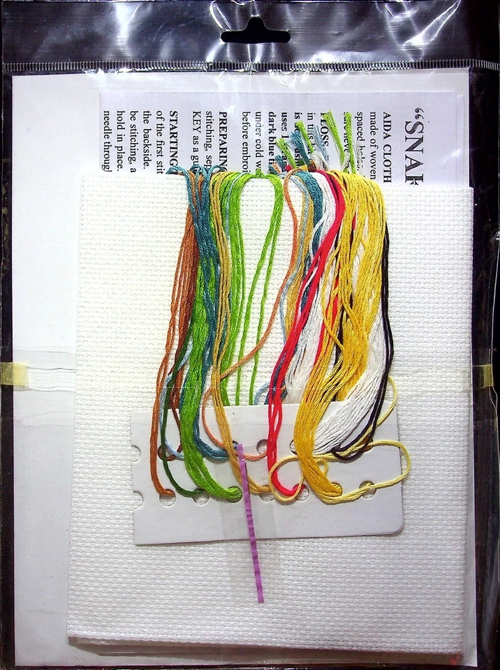 DESIGN WORKS SNAKES, SNAILS CROSS STITCH KIT 8"X10" #2941 BY MARIANNE SAVAGE NOS - Image 2 of 2