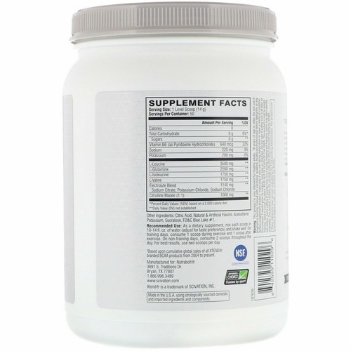 Scivation Xtend Bcaa Nutrition Facts Besto Blog