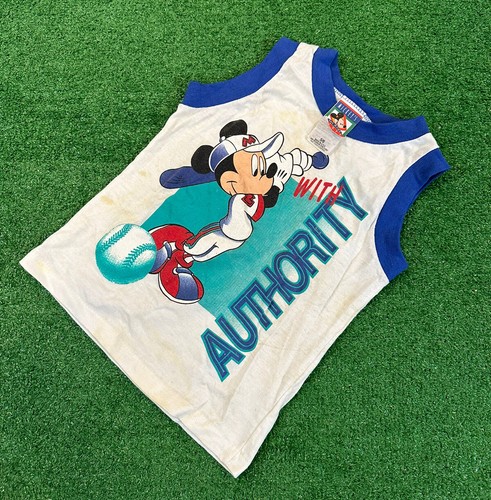 Vintage Disney Mickey's Stuff for Kids Baseball Sleeveless Tank Size 5/6 USA - Picture 1 of 4