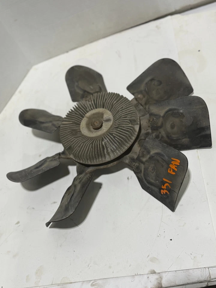 Ford F150 1996 F250 F350 351 W motor 5,8 L ventilador de refrigeración del radiador usado OEM Foto 3 de 4