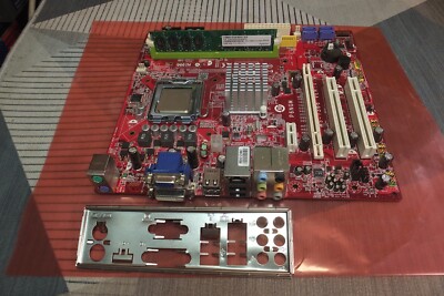 MSI P6NGM-FD MS-7366 VER:1.0 LGA775 Intel Motherboard +CPU 2.80GHz+RAM 2Gb+I/O