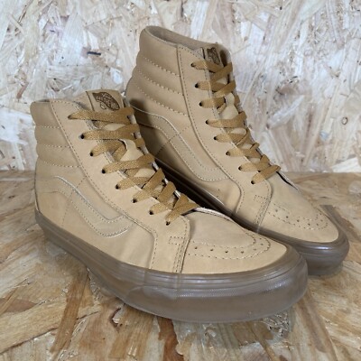 Vans Off the Wall Sk8 Hi Reissue Vansbuck Light Gum Mono- Mens UK