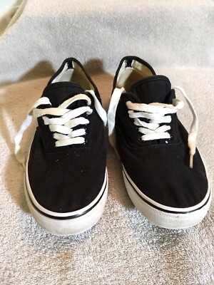Hollister Unisex Black Canvas Casual Shoes, Size: 9.5 (M  display picture 1