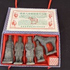 Vintage Chinese Terracotta Army Set Of 5 Warriors And Horse Replica Souvenirs — photo 1