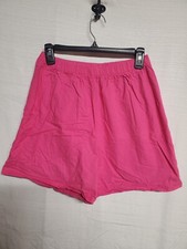 Vintage Sportgear Neon Pink Shorts size Large Cotton Made in USA
