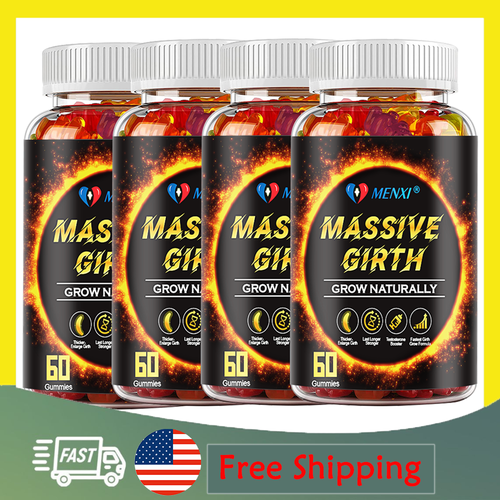 Male Enhancing 60 Gummies,Massive Girth Enlargement Support Testosterone Extreme - Picture 1 of 15