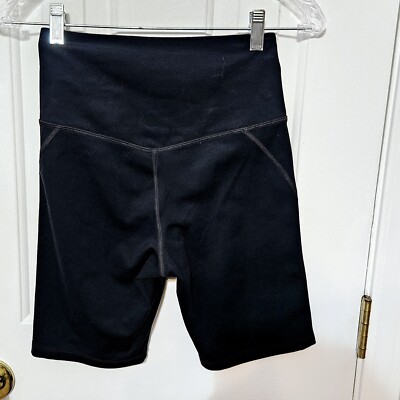 Girlfriend Collective Sz XXS Black Compressive Pocket Run Shorts