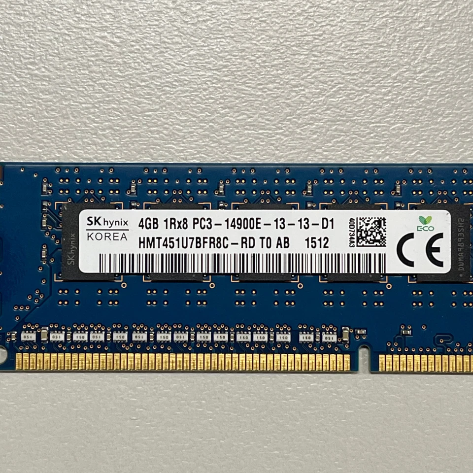 HP 4GB DDR3 RAM PC3-14900 1866MHz ECC Unbuffered CL13 DIMM 240-Pin 733036-581 - Image 4 of 4