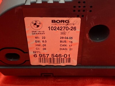 BMW E85 E86 Z4 Dashboard Instrumental Cluster Speedometer Gauge