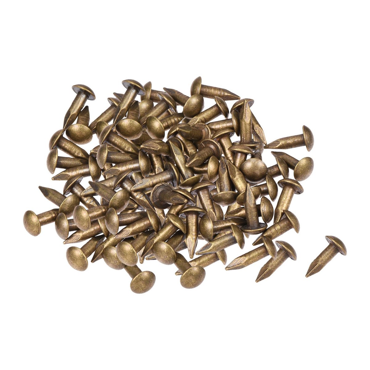 100 Petits Clous En Laiton 2,8x10mm – Pour Bricolage Bois Et Accessoires